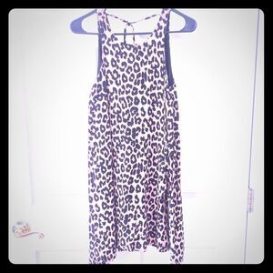 Francesca’s leopard print spaghetti strap dressXS